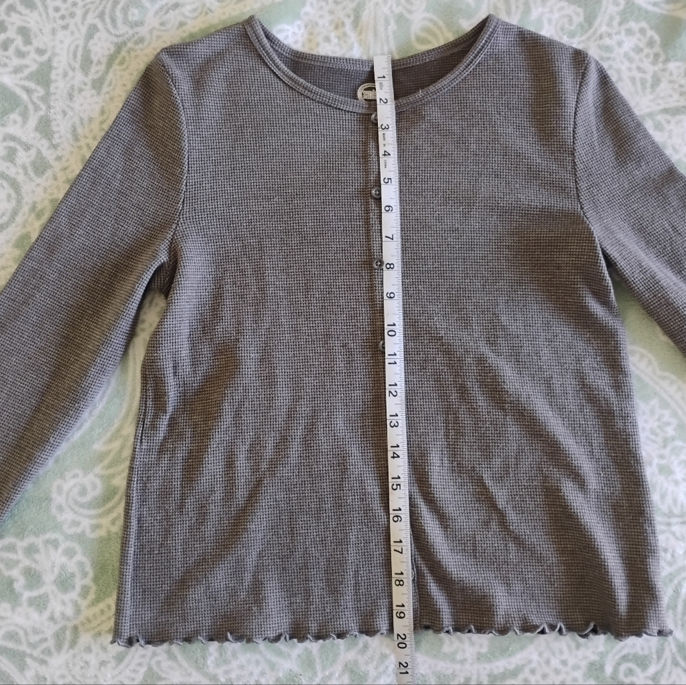 Gray Girl'sLong Sleeve Shirt - Picture 4 of 4